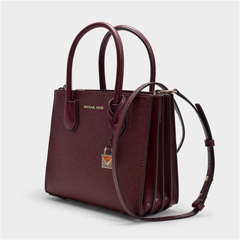 michael kors burgundy bag